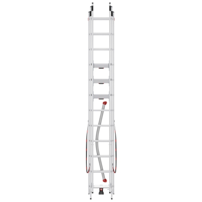 Drabina aluminiowa 3x12 S120 Hailo Pro (wys. rob. 8,78m)