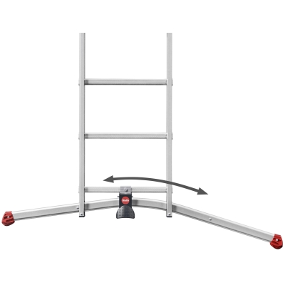 Drabina aluminiowa 2x12 S100 Hailo Pro (wys. rob. 6,61m)