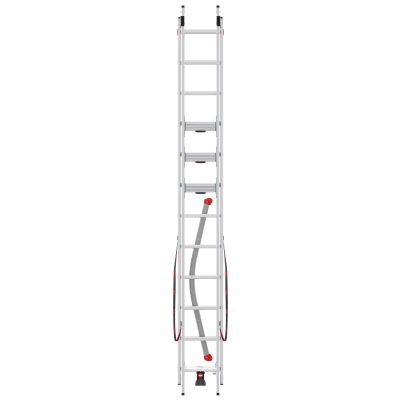 Drabina aluminiowa 2x12 S100 Hailo Pro (wys. rob. 6,61m)