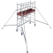 Rusztowanie aluminiowe Krause ProTec XS 1000 (0,75x2,00m) wys. rob. 3,70m