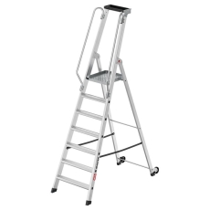 Aluminiowa drabina platformowa HAILO Master P80  7 stopni (wys. rob. 3,63m)