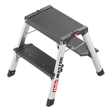 Drabina aluminiowa dwustronna HAILO Master D70 2x2 stopnie (wys. rob.2,40m)