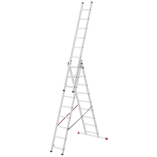 Drabina aluminiowa 3x9 Hailo HobbyStep combi (wys. rob. 6,50m)