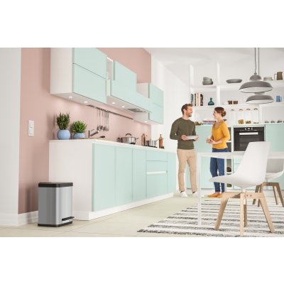 Kosz na śmieci, odpady HAILO Öko duo Plus M - Stal Szlachetna 2x9L