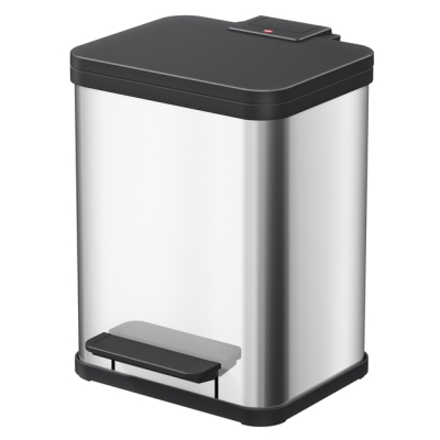 Kosz na śmieci, odpady HAILO Öko duo Plus M - Stal Szlachetna 2x9L