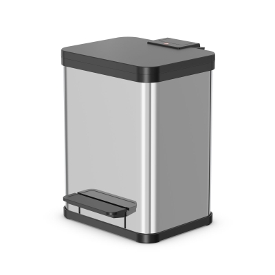 Kosz na śmieci, odpady HAILO Öko duo Plus M - Stal Szlachetna 2x9L