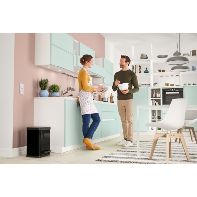Kosz na śmieci, odpady HAILO Öko duo Plus M - Czarny 2x9L