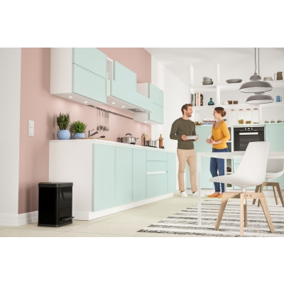Kosz na śmieci, odpady HAILO Öko duo Plus M - Czarny 2x9L