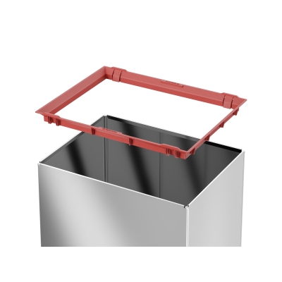 Kosz na śmieci, odpady Big-Box Swing L - Stal szlachetna 35L