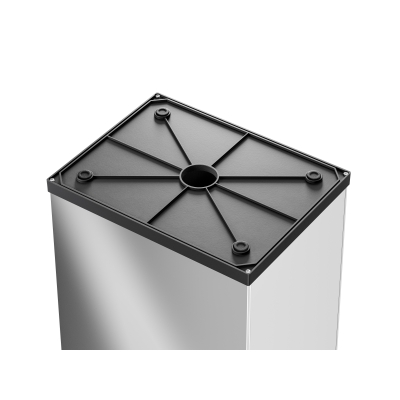 Kosz na śmieci, odpady Big-Box Swing L - Stal szlachetna 35L