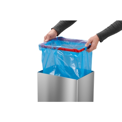 Kosz na śmieci, odpady Big-Box Swing L - Stal szlachetna 35L