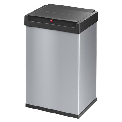 Kosz na śmieci, odpady Big-Box Swing L - Srebrny 35L