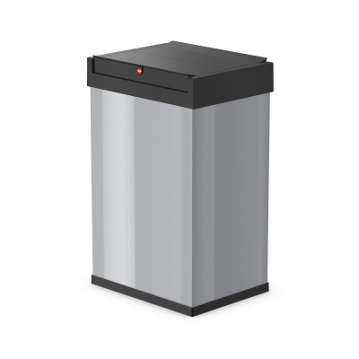 Kosz na śmieci, odpady Big-Box Swing L - Srebrny 35L