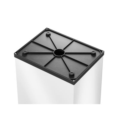 Kosz na śmieci, odpady Big-Box Swing L - Biały 35L