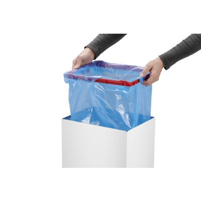Kosz na śmieci, odpady Big-Box Swing L - Biały 35L