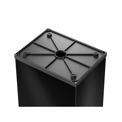 Kosz na śmieci, odpady Big-Box Swing - Czarny 35L