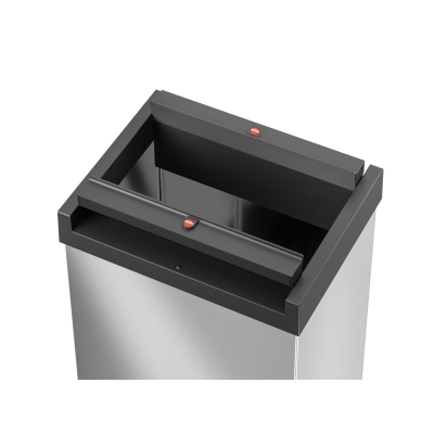 Kosz na śmieci, odpady Big-Box Swing XL - Stal szlachetna 52L