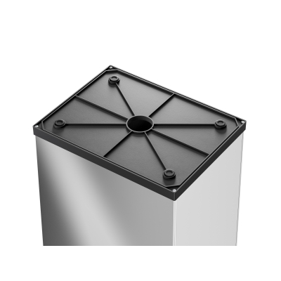 Kosz na śmieci, odpady Big-Box Swing XL - Stal szlachetna 52L