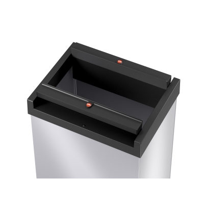 Kosz na śmieci, odpady Big-Box Swing XL - Srebrny 52L