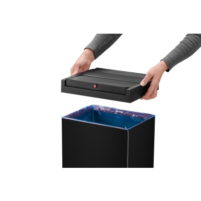Kosz na śmieci, odpady Big-Box Swing XL - Czarny 52L