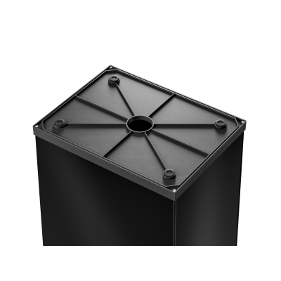 Kosz na śmieci, odpady Big-Box Swing XL - Czarny 52L