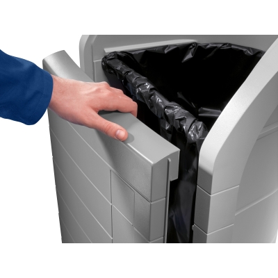 Kosz na śmieci, odpady HAILO ProfiLine WSB design XXXL - Szary 120L