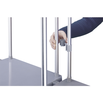 Kosz na śmieci, odpady HAILO ProfiLine MSS XXXL - Aluminium 120L