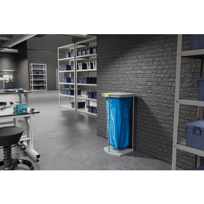 Kosz na śmieci, odpady HAILO ProfiLine MSS XXXL - Aluminium 120L