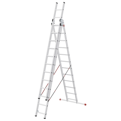 Drabina aluminiowa 3x12 Hailo HobbyStep combi (wys. rob. 8,93m)