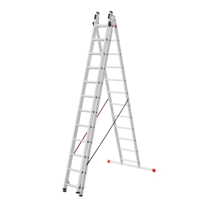 Drabina aluminiowa 3x12 Hailo HobbyStep combi (wys. rob. 8,93m)