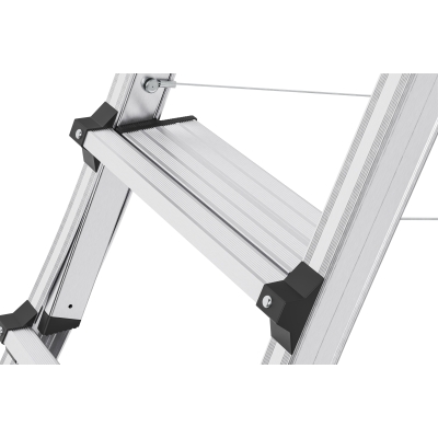 Drabina jednostronna teleskopowa aluminiowa HAILO TL100 TopLine 3-5 st (wys. rob. 3,09m)