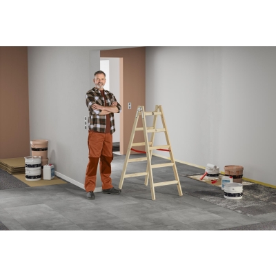Drabina drewniana HAILO H60 ComfortLine 2x6 st (wys. rob. 3,03m)