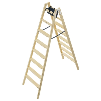Drabina drewniana HAILO Master H80 2x8 st (wys. rob. 3,59m)
