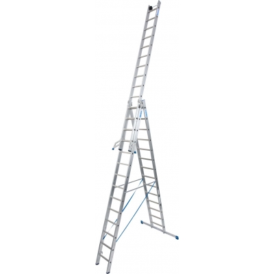 Drabina aluminiowa Krause Stabilo 3x14 szcz. wielofunkcyjna (wys. rob. 10,90m)