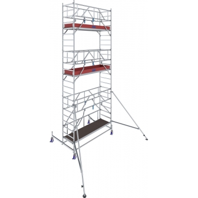 Rusztowanie aluminiowe Krause Stabilo 10  (0,75x2,00m) wys. rob. 7,40m