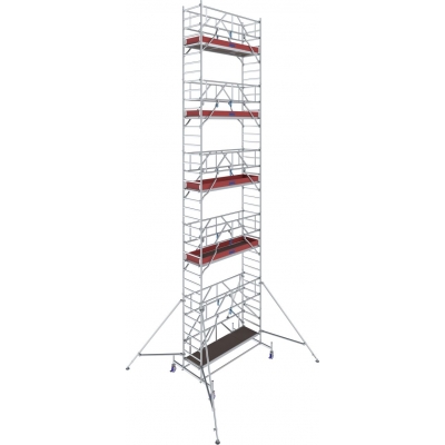 Rusztowanie aluminiowe Krause Stabilo 10 (0,75x2,50m) wys. rob. 11,40m