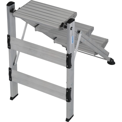 Schodki aluminiowe składane Krause Stabilo 3 st. (wys. rob. 2,75 m)