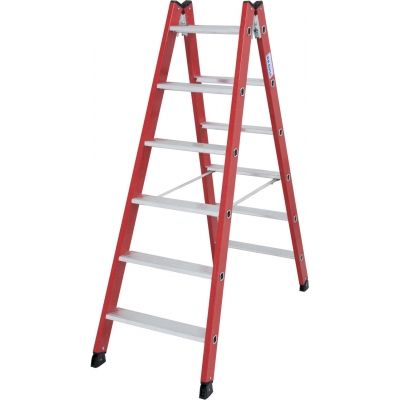 Drabina dwustronna Krause 2x6 stopnie (wys. rob. 2,85m)