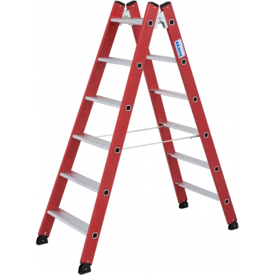 Drabina dwustronna Krause 2x6 stopnie (wys. rob. 2,85m)
