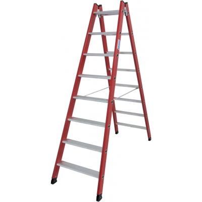 Drabina dwustronna Krause 2x8 stopnie (wys. rob. 3,30m)