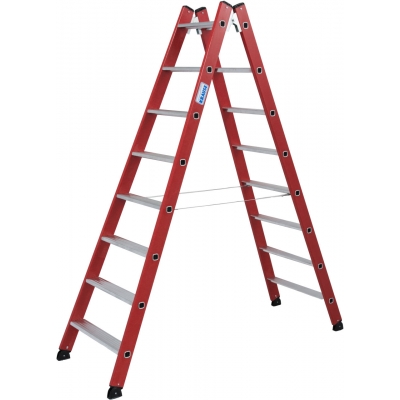Drabina dwustronna Krause 2x8 stopnie (wys. rob. 3,30m)