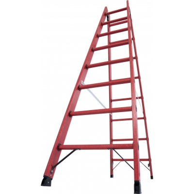 Drabina dwustronna Krause 2x8 szczebli (wys. rob. 3,55m)