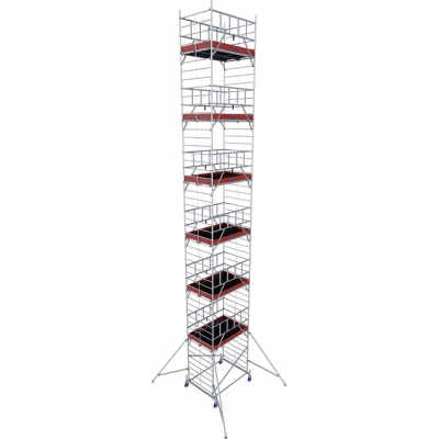 Rusztowanie aluminiowe Krause ProTec XXL (1,35x2,00m) wys. rob. 14,30m