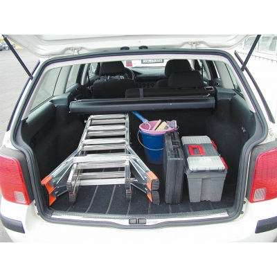 Drabina aluminiowa Krause TeleMatic 4x4 szczeble przegubowo-teleskopowa (wys. rob. 5,00m)