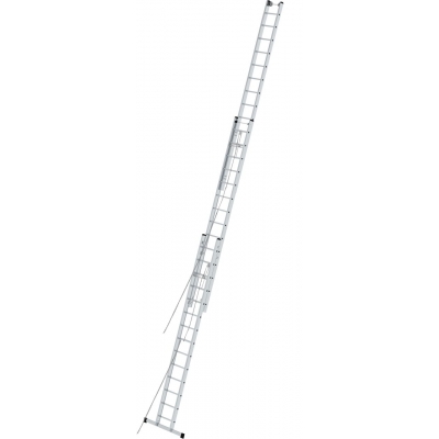 Drabina aluminiowa Krause Stabilo 3x14 szczebli rozsuwana linką (wys. rob. 9,75m)