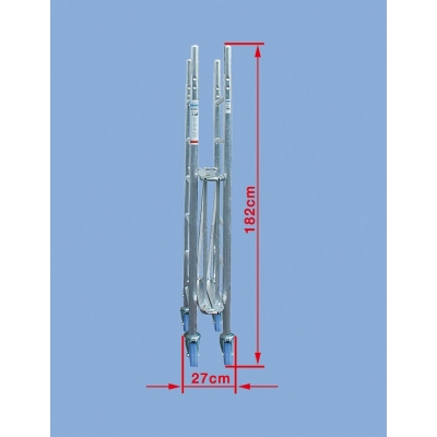 Rusztowanie aluminiowe Krause ProTec XS (0,75x2,00m) wys. rob. 2,90m