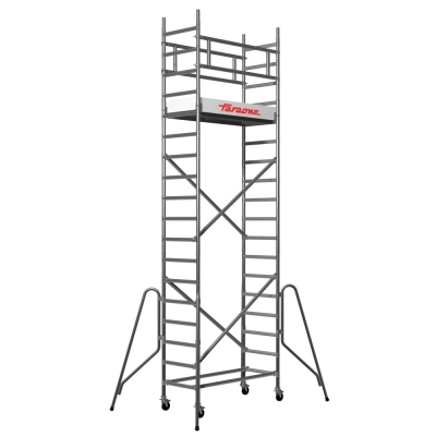 Rusztowanie aluminiowe jezdne Faraone Top Flex (0,75x1,80m) wys. rob. 4,12m