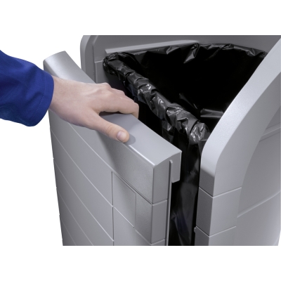 Kosz na śmieci, odpady HAILO ProfiLine WSB design plus XXXL - Szary 120L