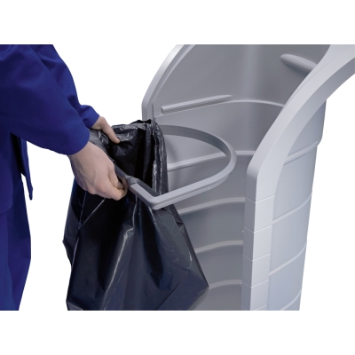 Kosz na śmieci, odpady HAILO ProfiLine WSB design plus XXXL - Szary 120L