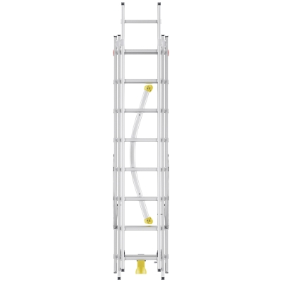 Drabina aluminiowa 2x8 + 1x9 S100 Hailo HobbyLOT (wys. rob. 5,95m)